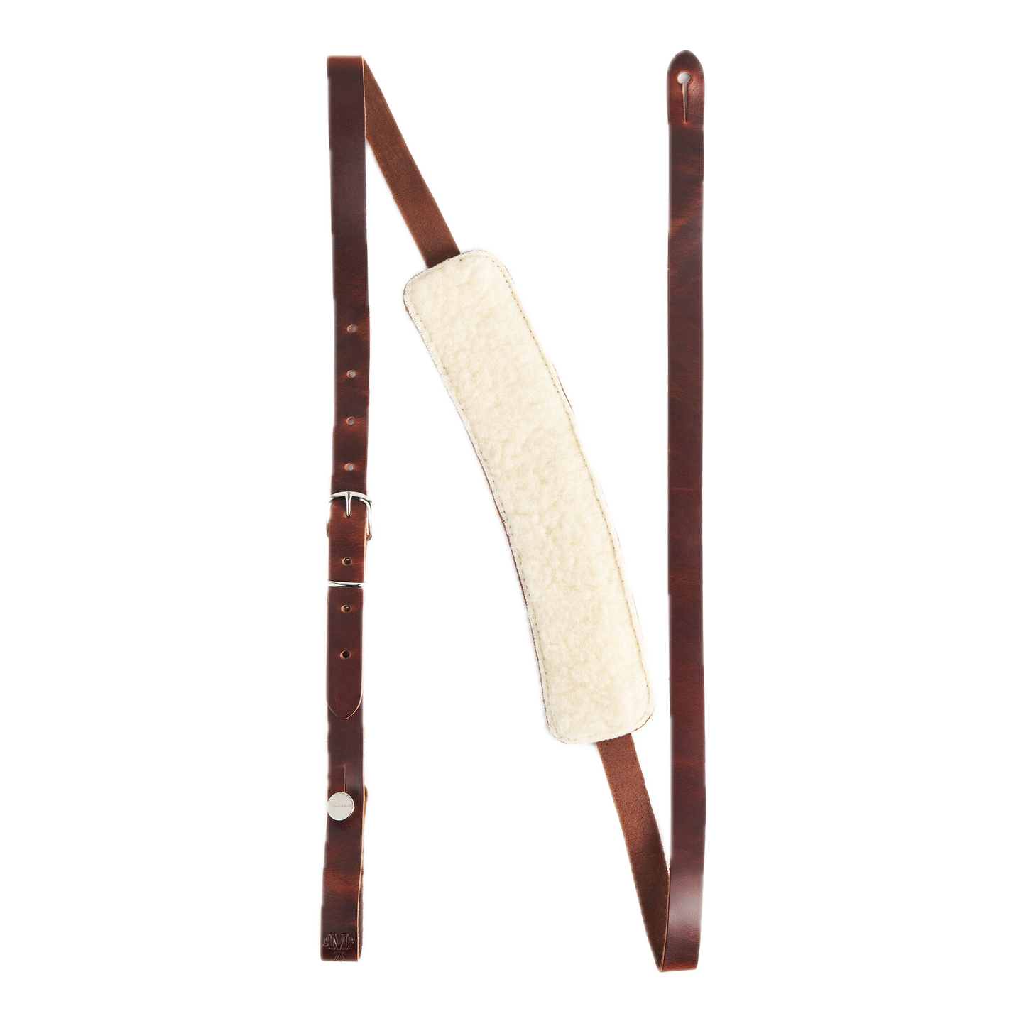 Martin Vintage Leather Acoustic Guitar Strap with Padded Slider - Brown