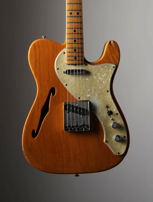 Fender (1969) Telecaster Thinline Electric Guitar - Natural, w/ HSC