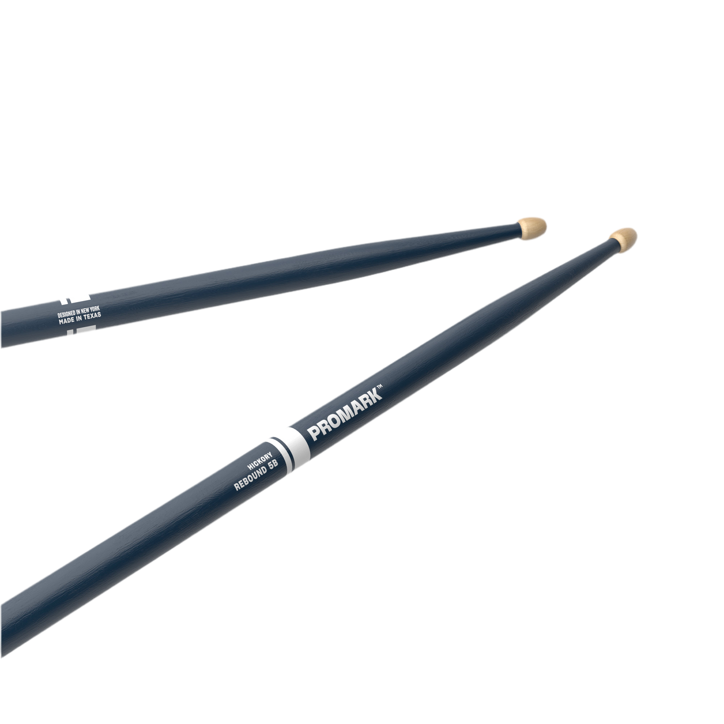 Promark Rebound 5B Painted Blue Hickory Acorn Wood Tip Drum Stick
