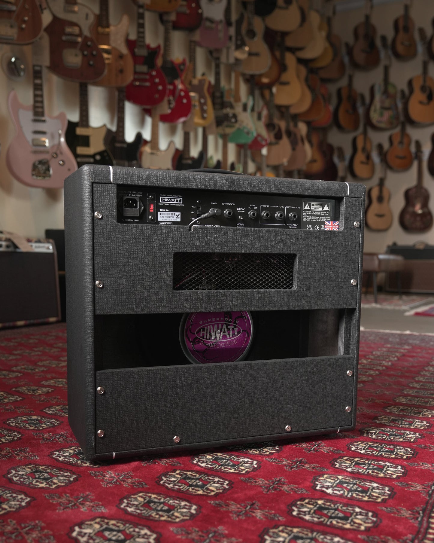 Hiwatt T40/20 MkIII 40w-20w 1x12" Tube Guitar Amp Combo - Black Tolex