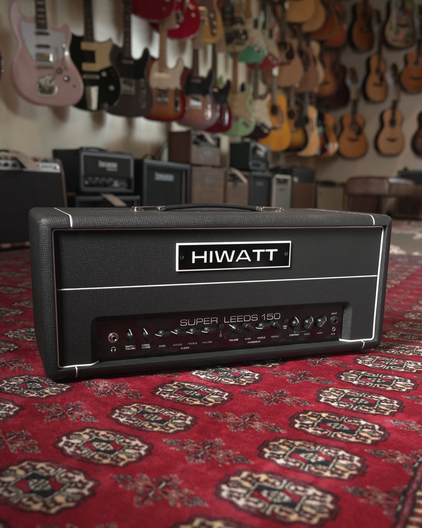 Hiwatt Super Leeds 150 150w Solid State Guitar Amp Head - Black Tolex
