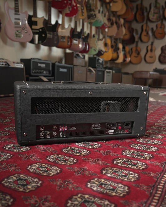 Hiwatt Super Leeds 150 150w Solid State Guitar Amp Head - Black Tolex