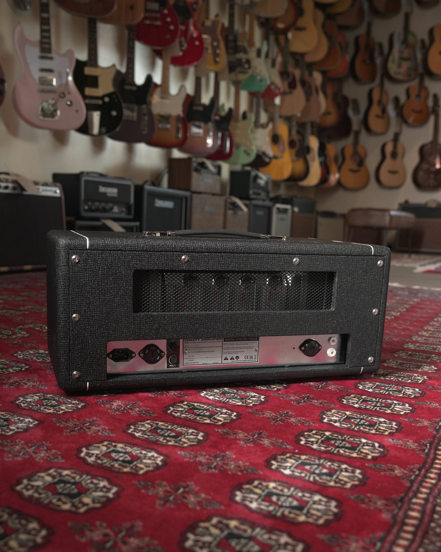 Hiwatt Custom 100 100w Tube Guitar Amp Head - Black Tolex