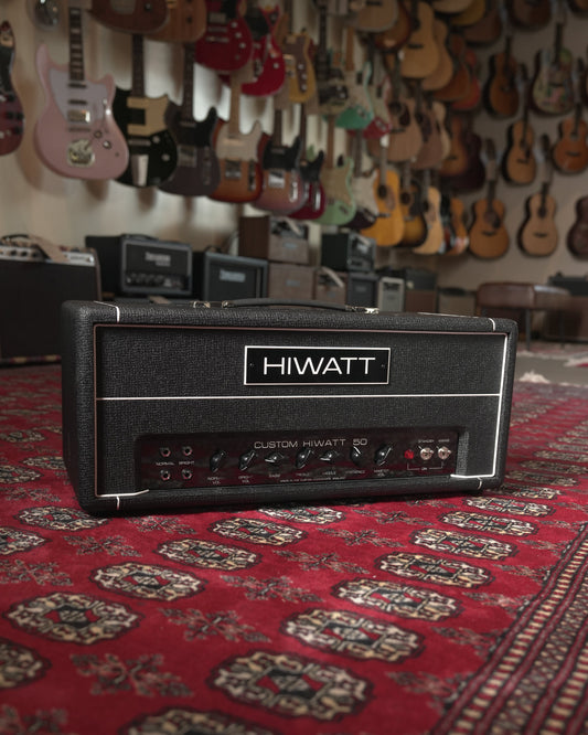 Hiwatt Custom 50 50w Tube Guitar Amp Head - Black Tolex