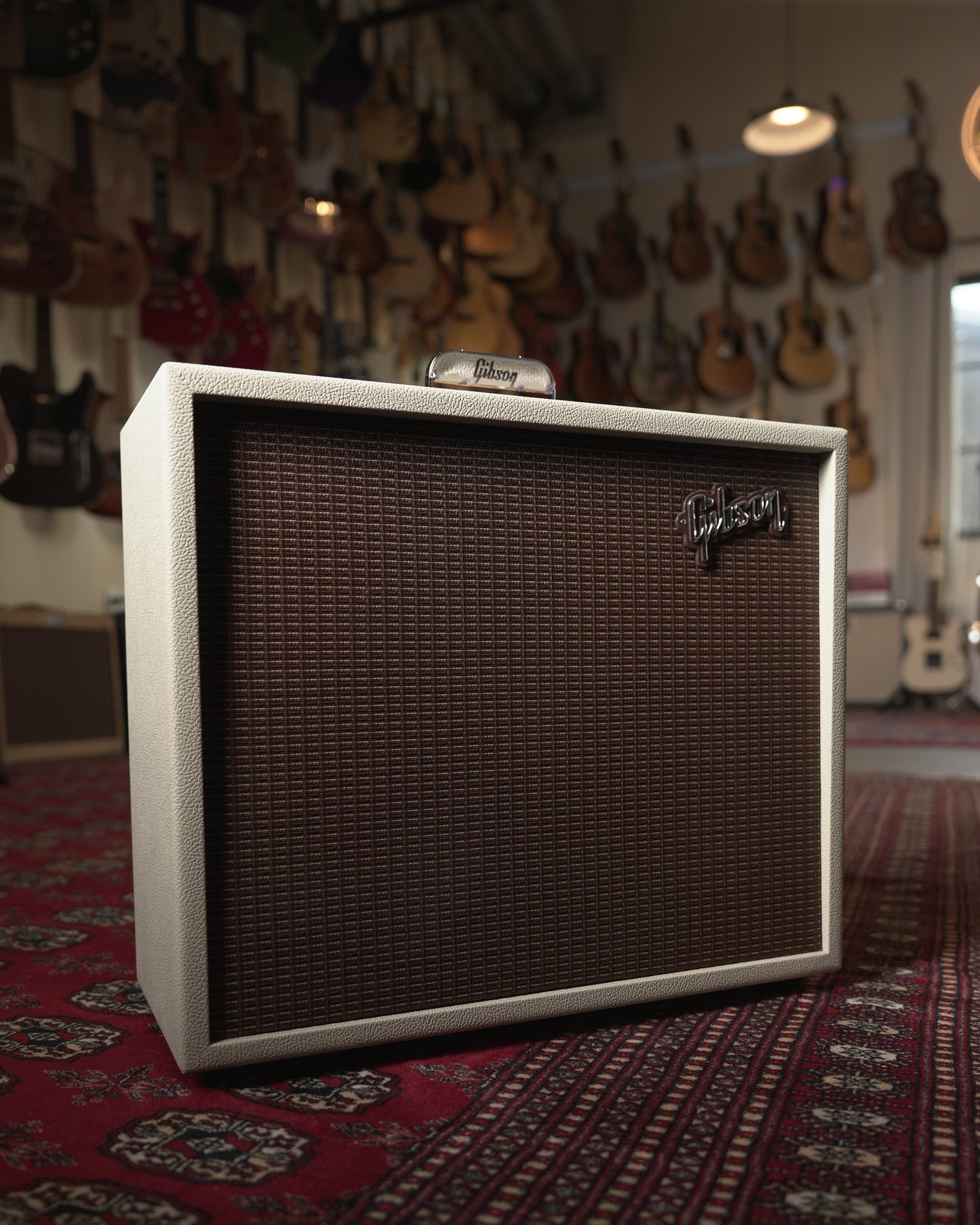 Gibson Dual Falcon 20 15w 2x10" Tube Guitar Amp Combo - Cream Bronco w/ Oxblood Grille