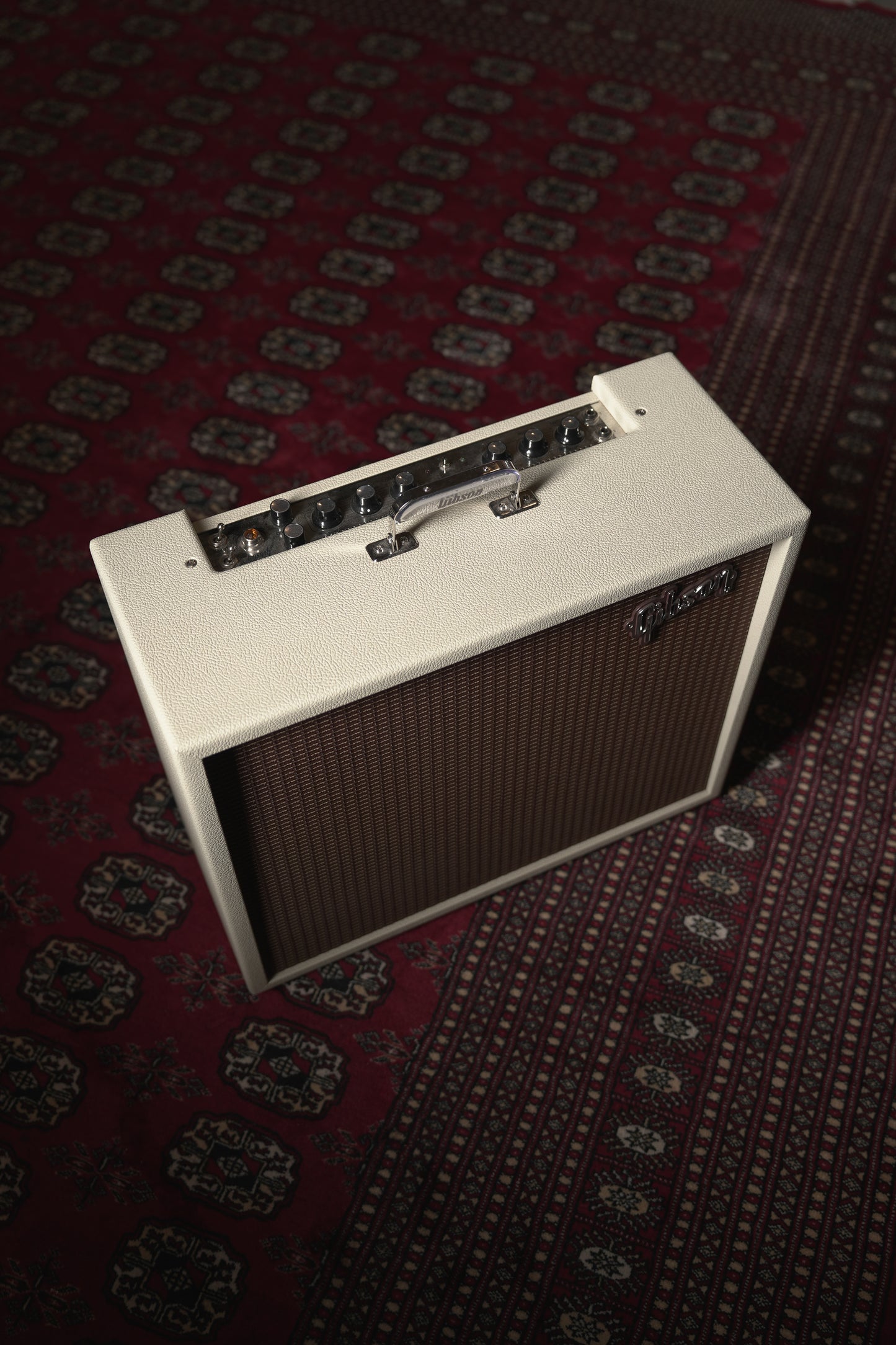 Gibson Dual Falcon 20 15w 2x10" Tube Guitar Amp Combo - Cream Bronco w/ Oxblood Grille