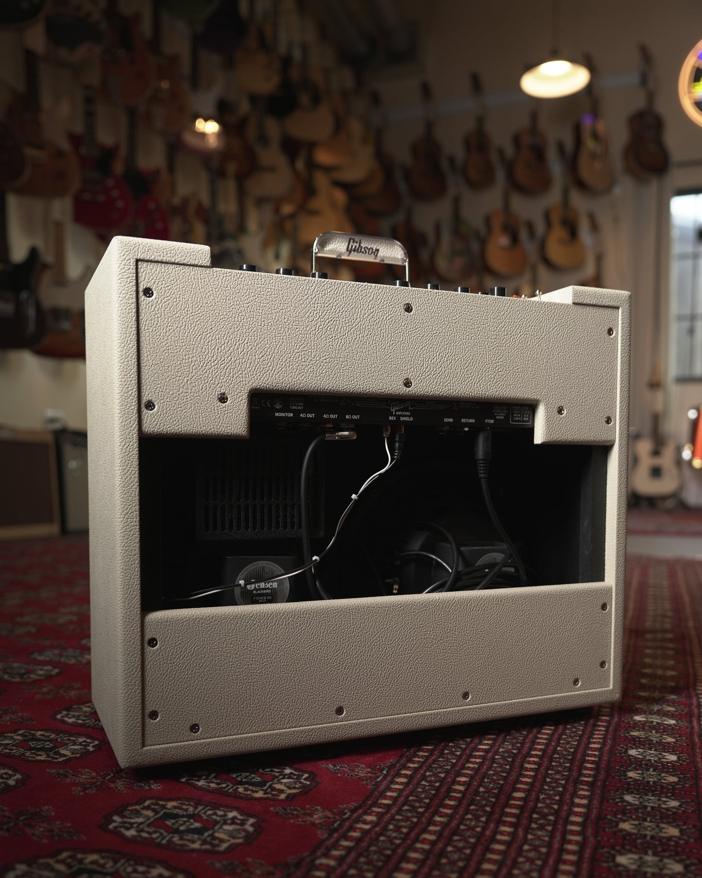 Gibson Dual Falcon 20 15w 2x10" Tube Guitar Amp Combo - Cream Bronco w/ Oxblood Grille