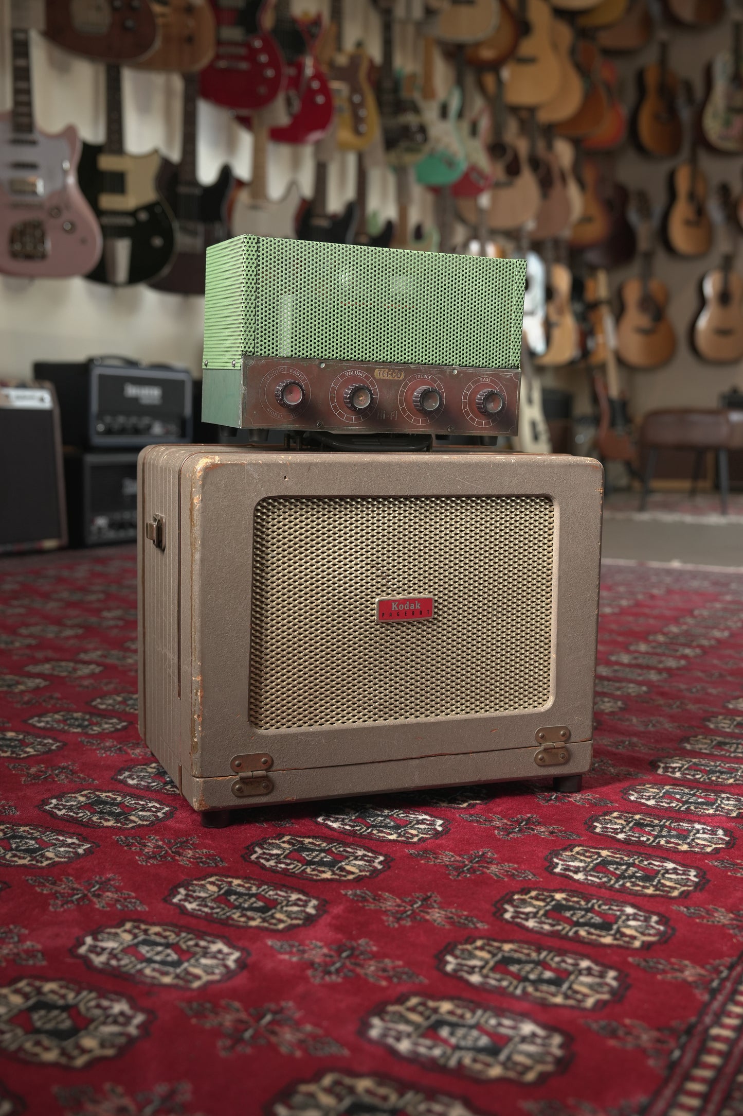 Merlin Electronics Teeco Hi-Fi Radio Amp 5w w/ Kodak Projector Speaker (Converted for guitar use)