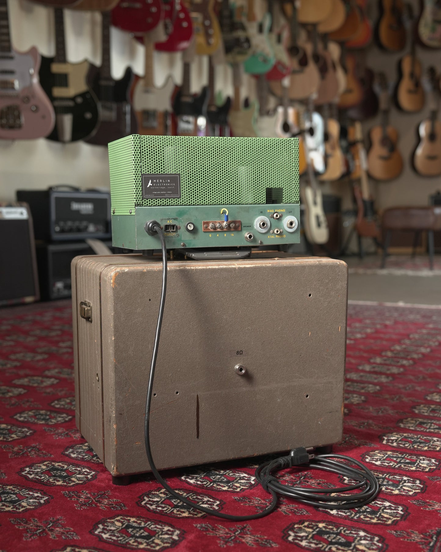 Merlin Electronics Teeco Hi-Fi Radio Amp 5w w/ Kodak Projector Speaker (Converted for guitar use)