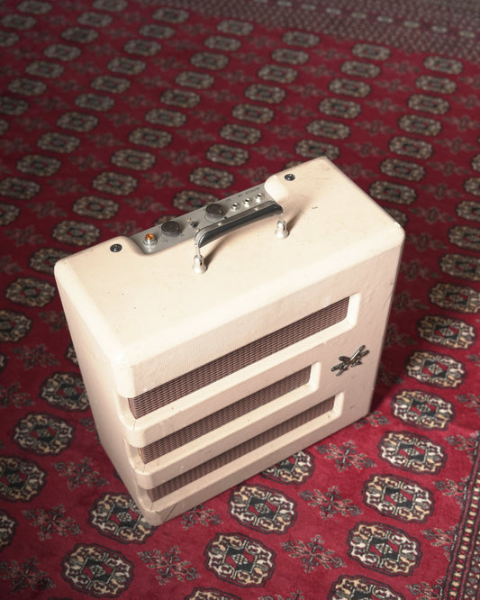 Fender Excelsior Pro 13w 1x15" Tube Guitar Amp Combo - Cream Tolex w/ Oxblood Grille