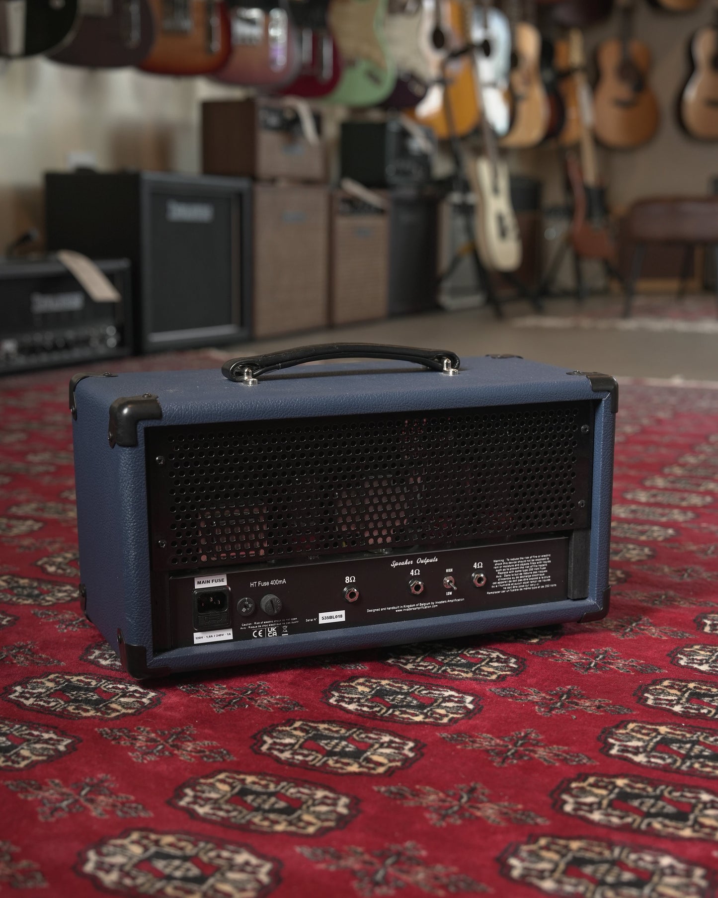 Invaders Amplification 535 BlueLemon 35w Tube Guitar Amp Head - Royal Navy
