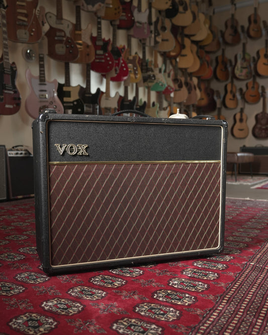 Vox AC30 Copper Panel (1964) 30w 2x12" Tube Guitar Amp Combo - Black Tolex w/ Vox Diamond Pattern Grille