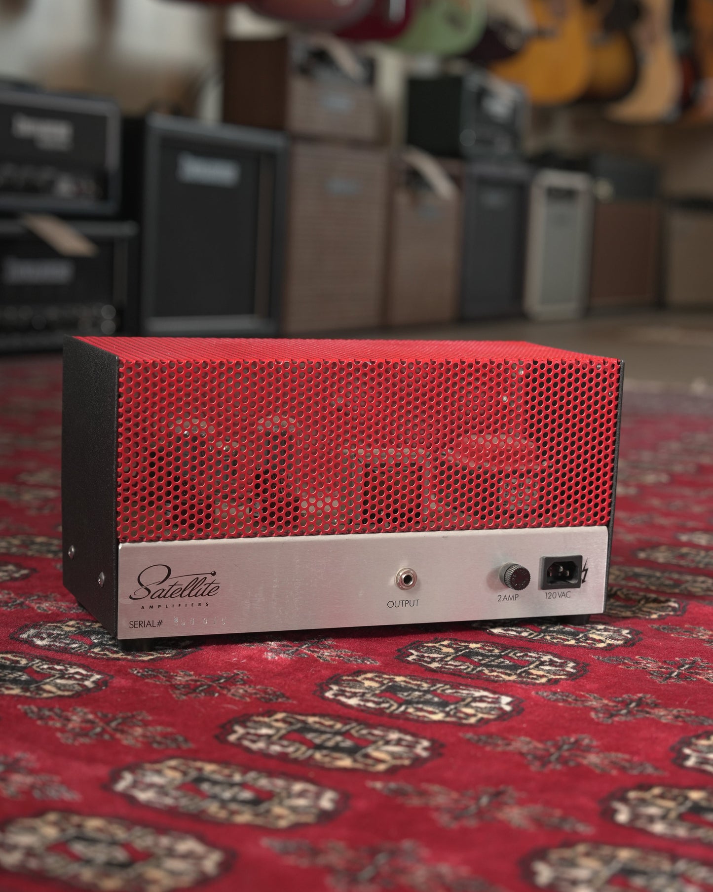 Satellite Scamp 20w Guitar Amp Head - Red Metal Cage