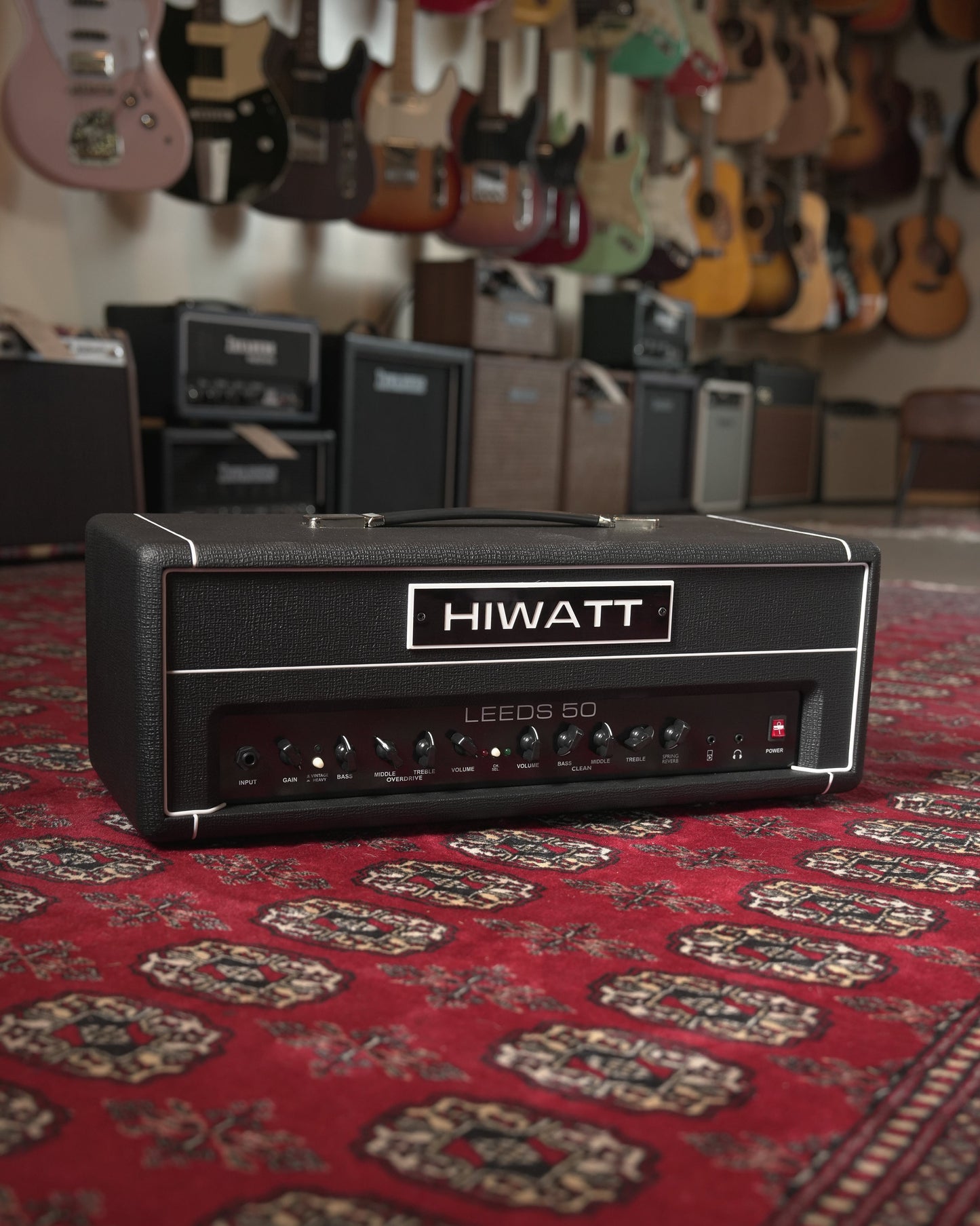 Hiwatt Leeds 50 50w Solid State Guitar Amp Head - Black Tolex