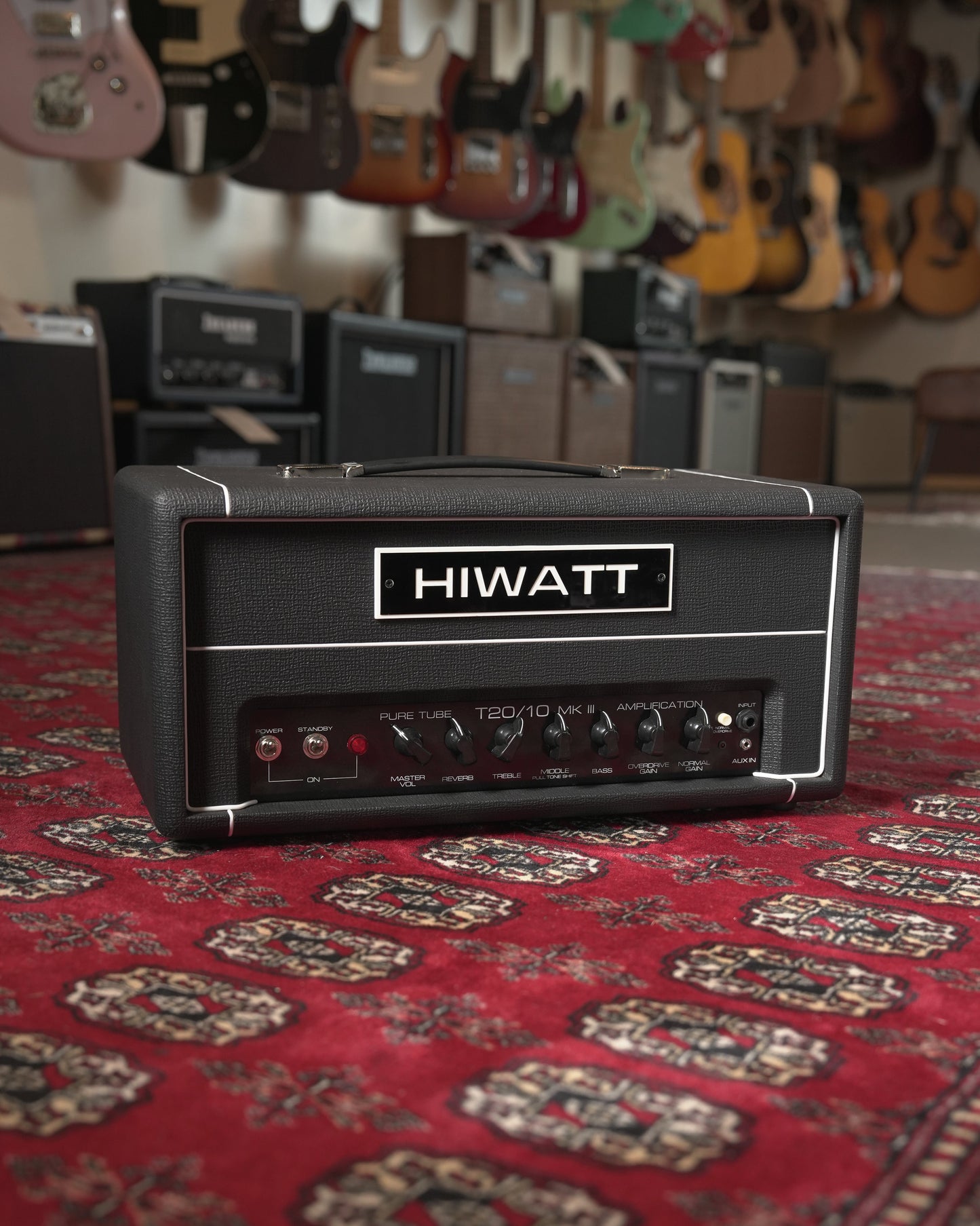 Hiwatt T20/10 MkIII 20w-10w Tube Guitar Amp Head - Black Tolex