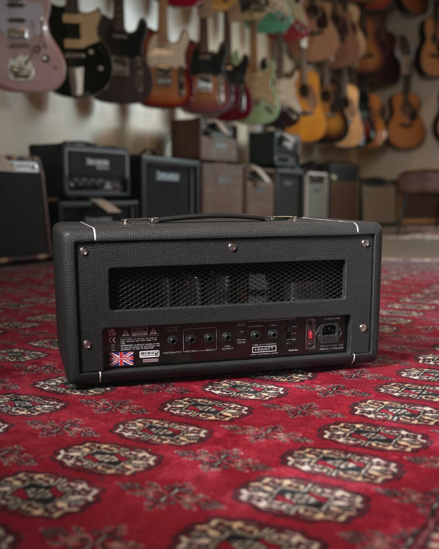 Hiwatt T20/10 MkIII 20w-10w Tube Guitar Amp Head - Black Tolex