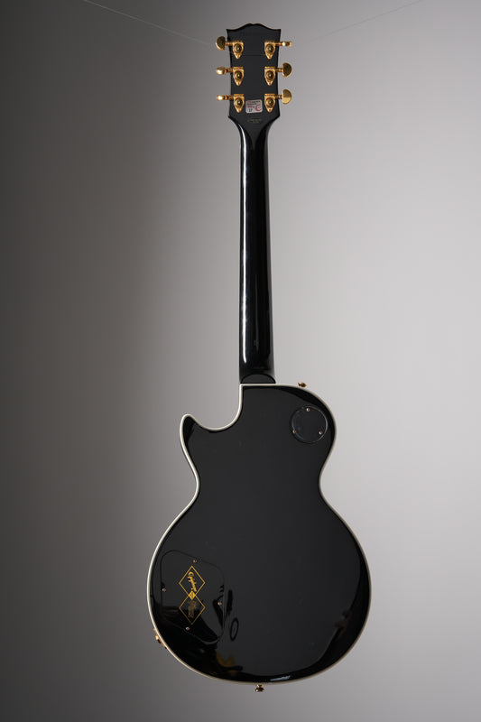 Epiphone "Inspired by Gibson Custom Shop" Les Paul Custom Electric Guitar - Ebony, w/ OHSC
