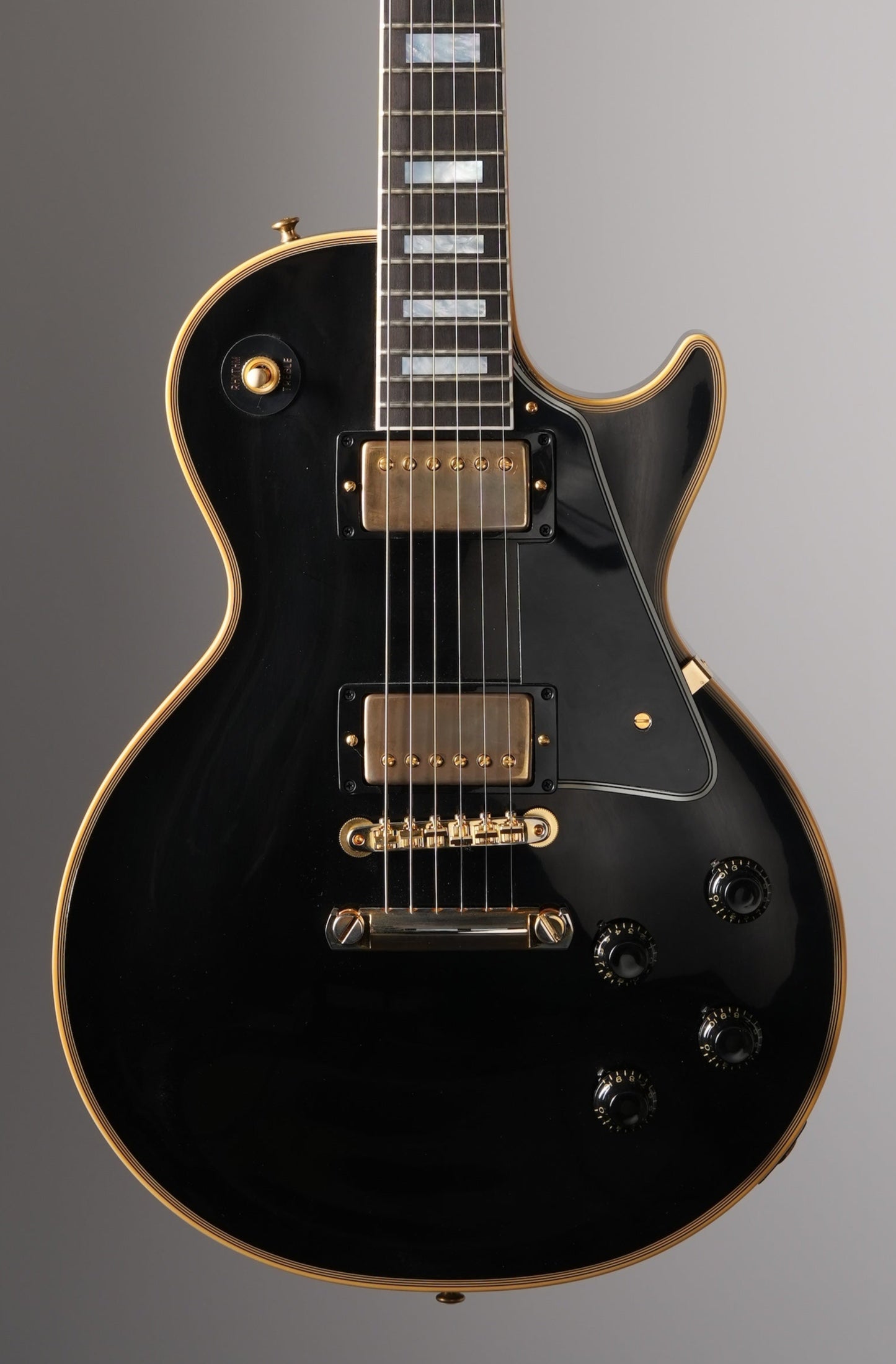 Gibson Custom Shop 1957 Les Paul Custom Reissue VOS Electric Guitar - Ebony, w/ OHSC