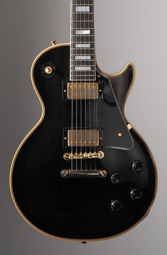 Gibson Custom Shop 1957 Les Paul Custom Reissue VOS Electric Guitar - Ebony, w/ OHSC