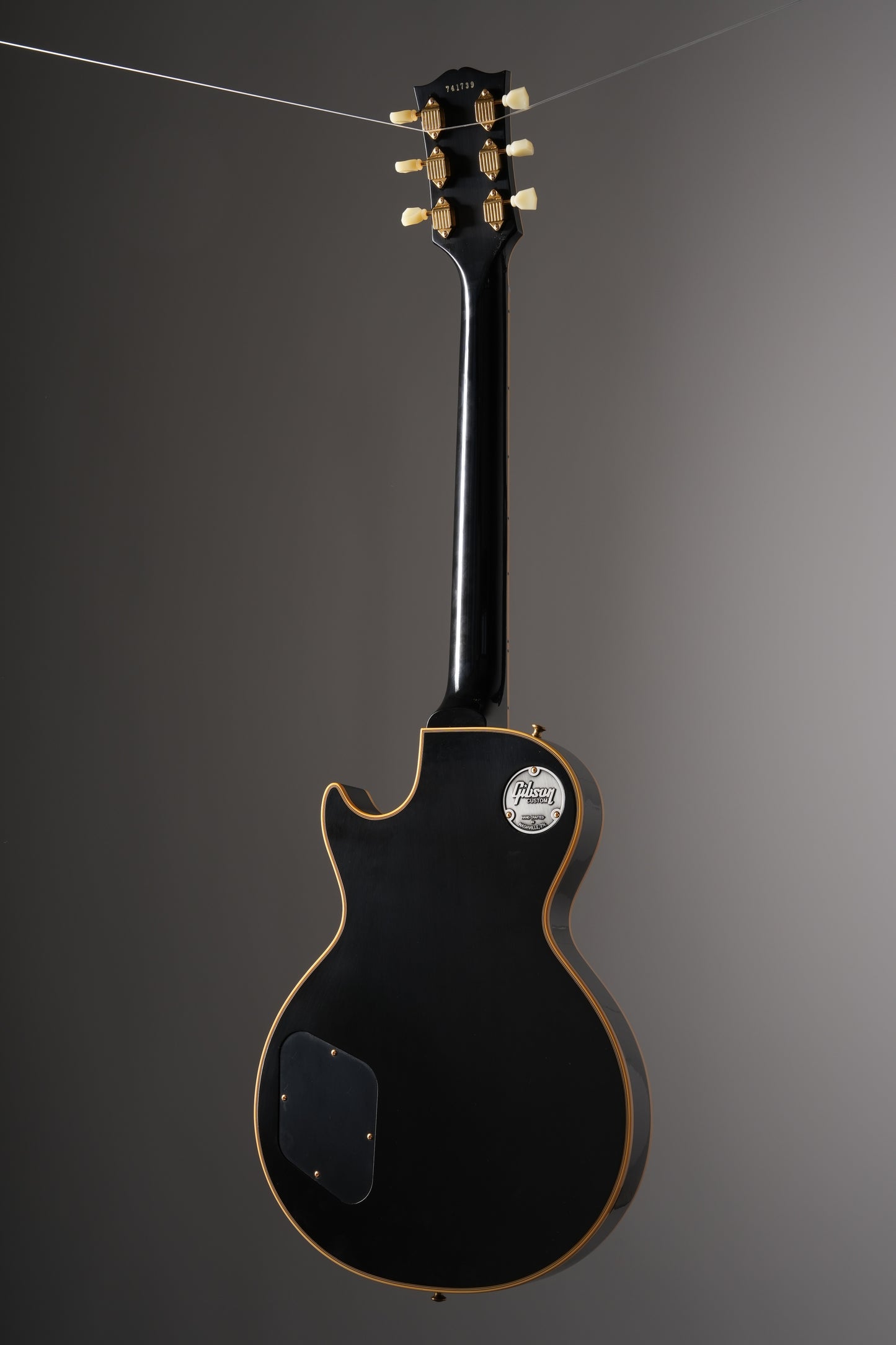 Gibson Custom Shop 1957 Les Paul Custom Reissue VOS Electric Guitar - Ebony, w/ OHSC