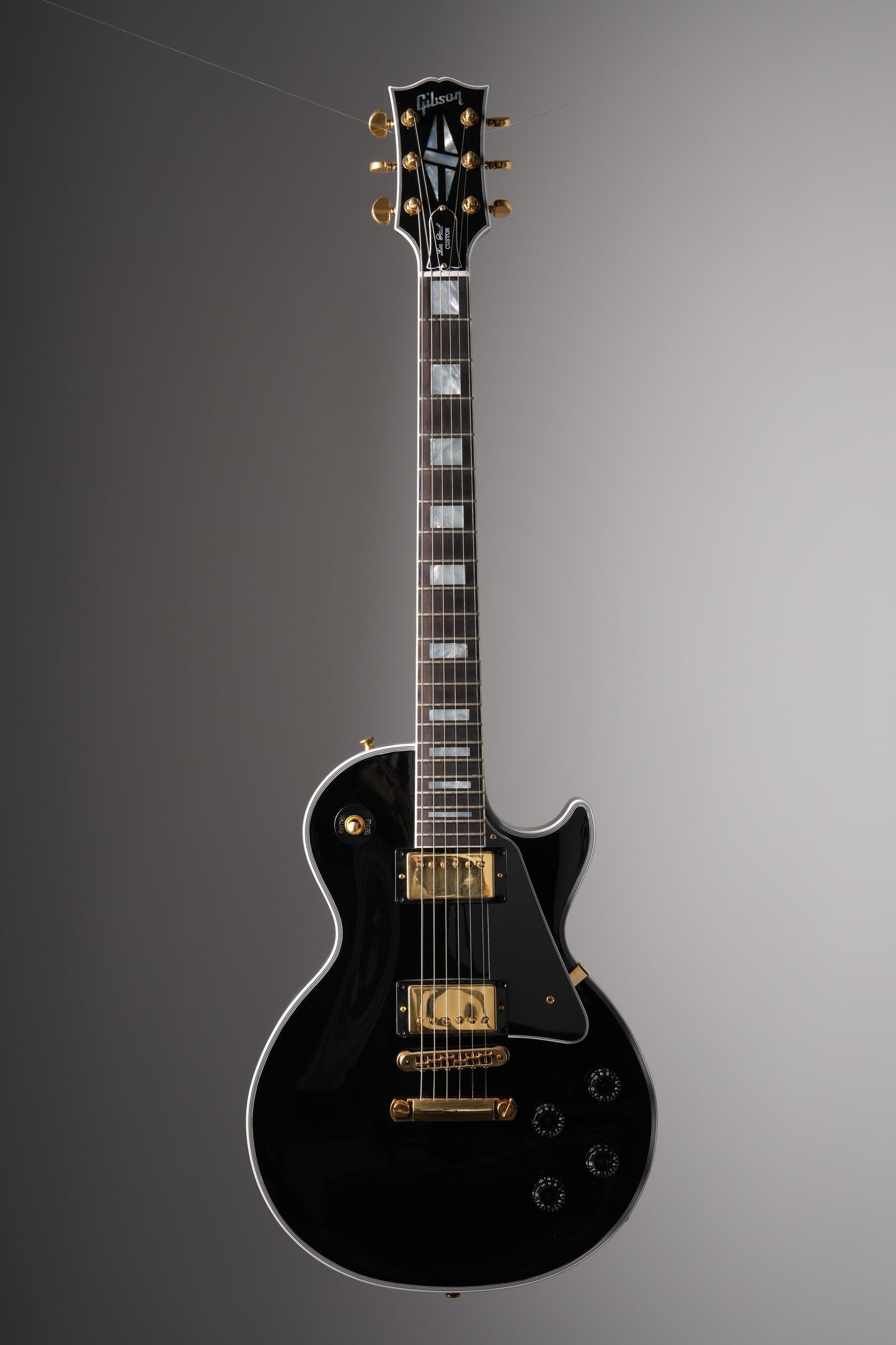 Gibson Custom Shop Les Paul Custom Electric Guitar - Ebony, w/ OHSC