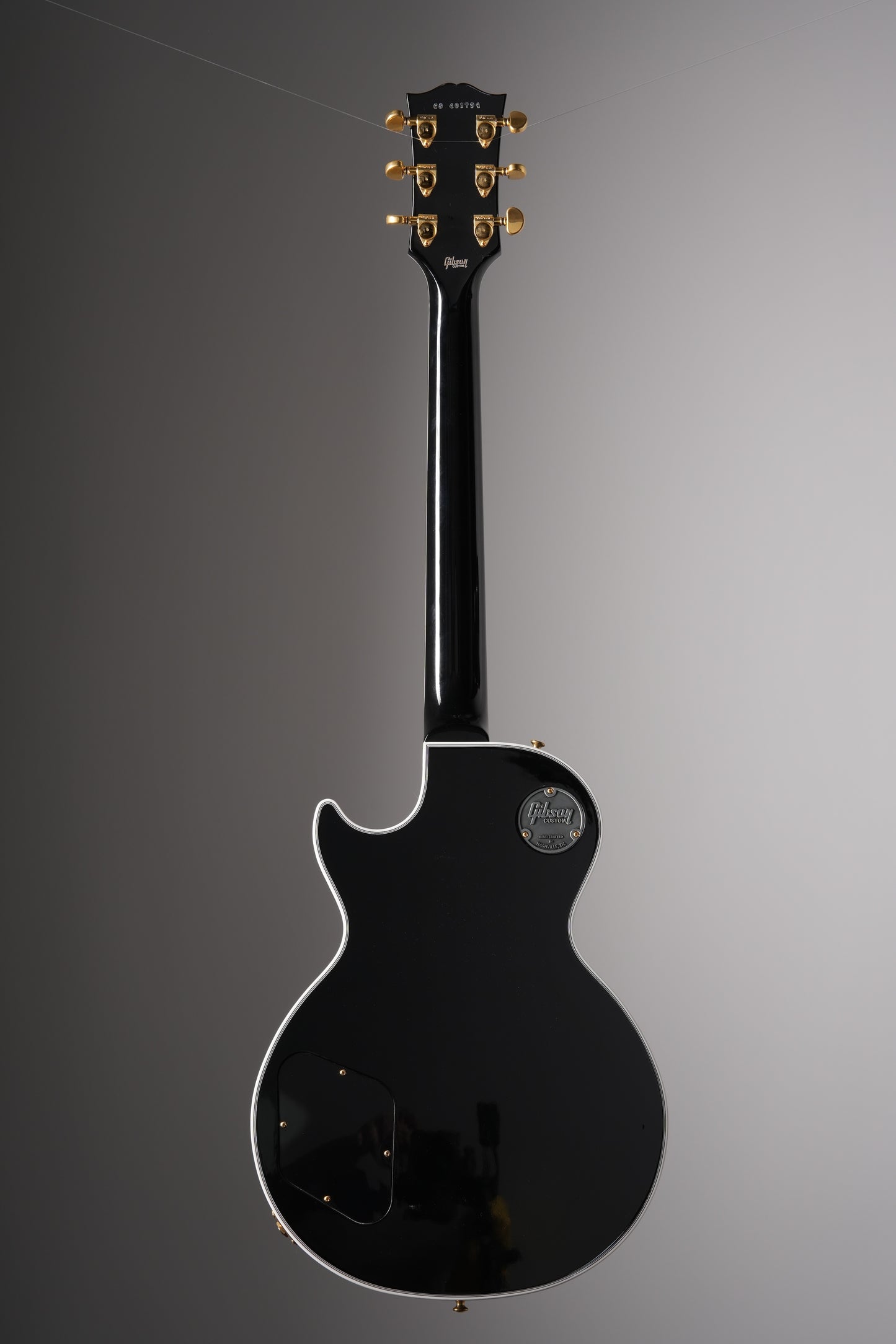 Gibson Custom Shop Les Paul Custom Electric Guitar - Ebony, w/ OHSC