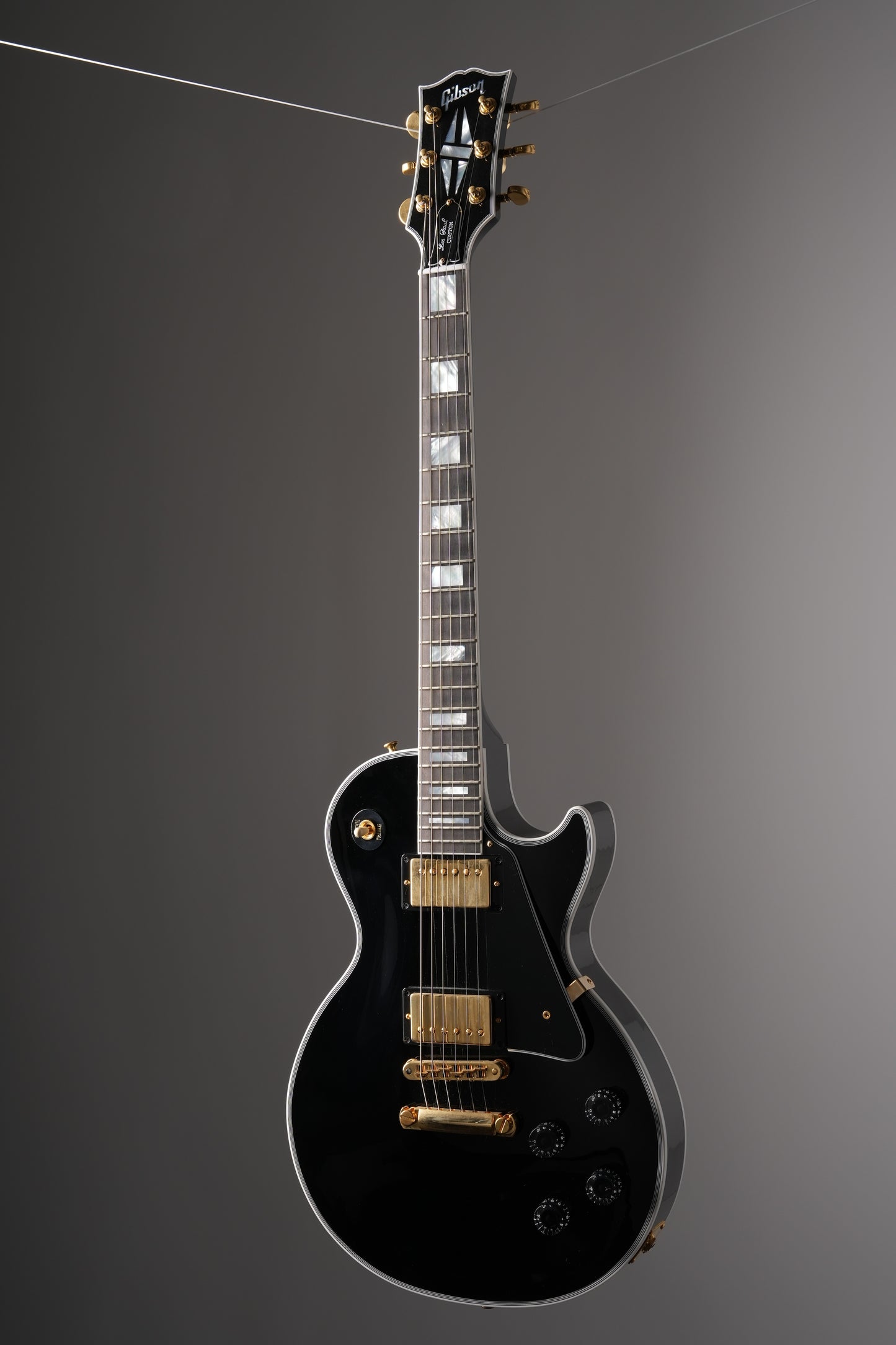 Gibson Custom Shop Les Paul Custom Electric Guitar - Ebony, w/ OHSC