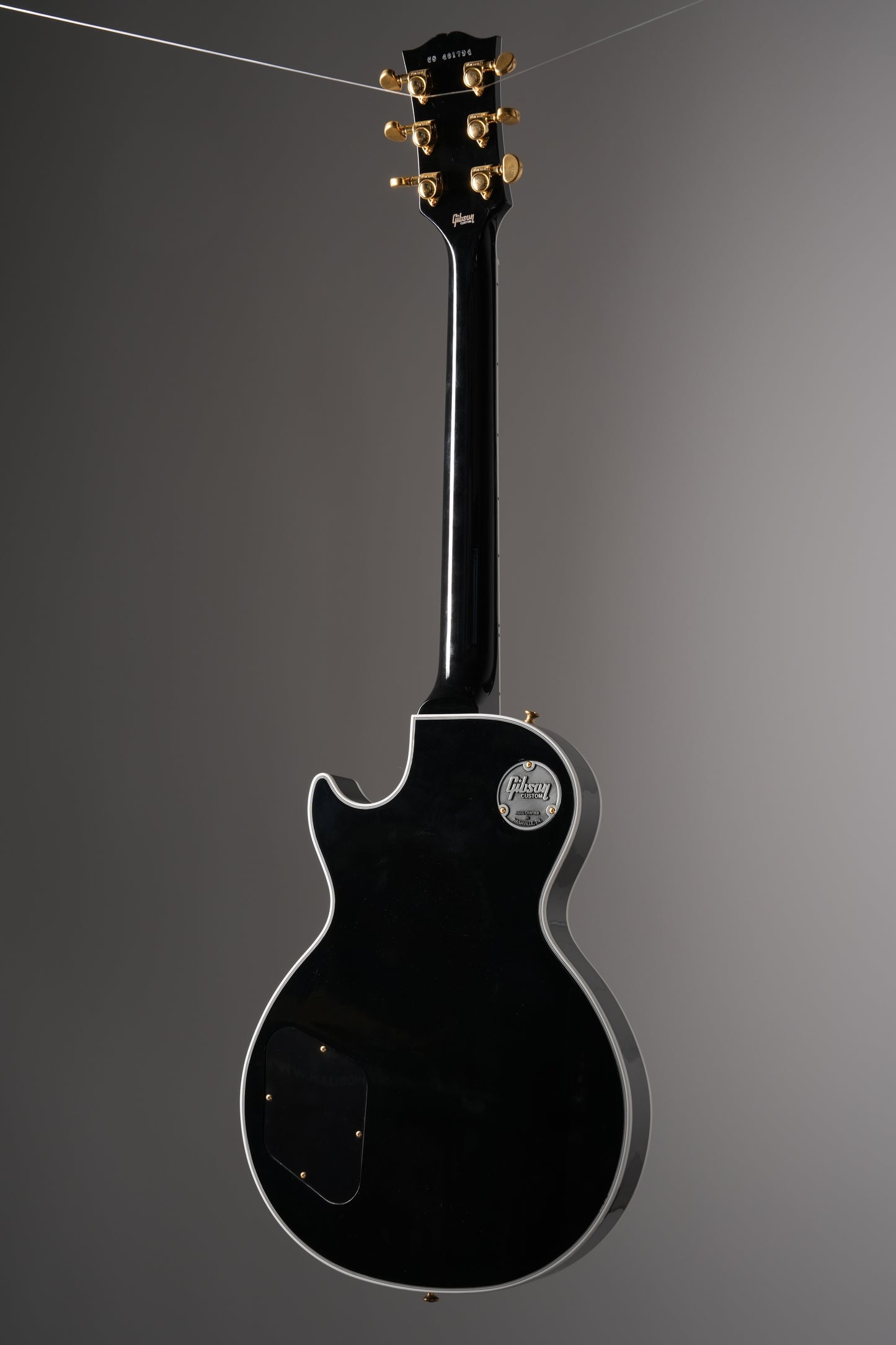 Gibson Custom Shop Les Paul Custom Electric Guitar - Ebony, w/ OHSC