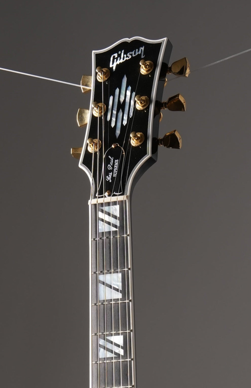 Gibson Les Paul Modern Supreme Electric Guitar - Trans Ebony Burst, w/ OHSC