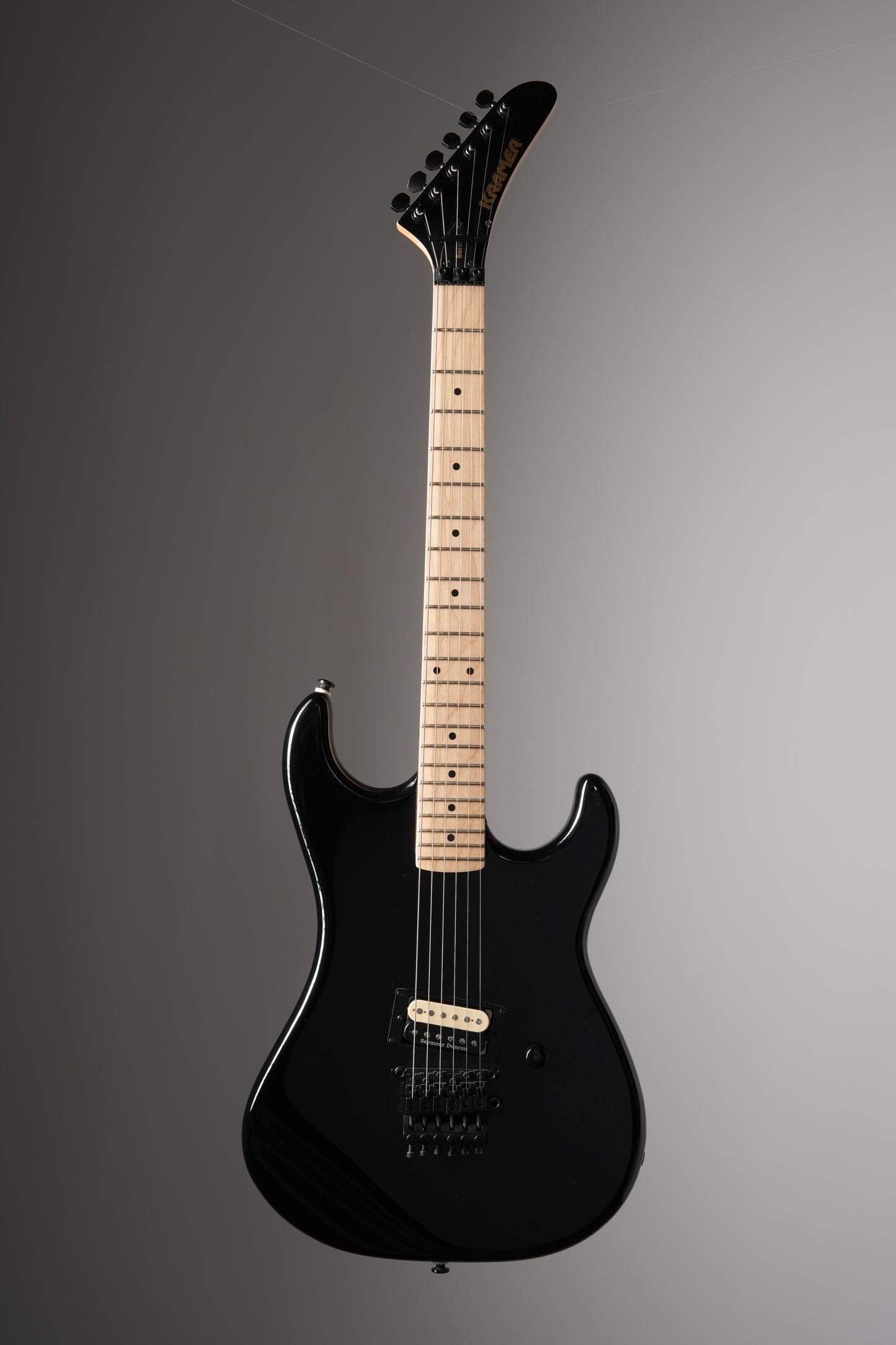 Kramer Baretta Electric Guitar - Ebony, w/ Original Gig Bag