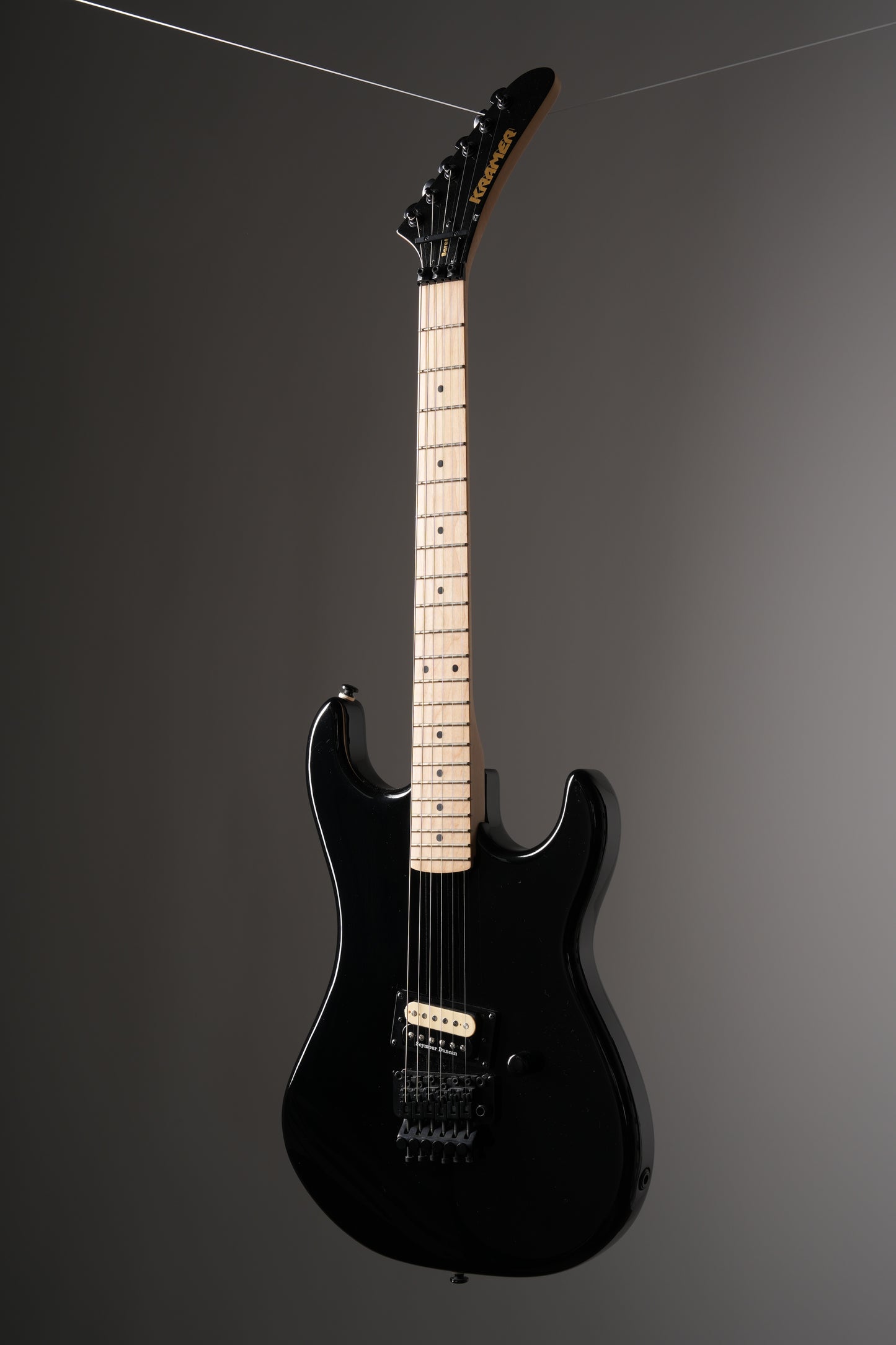 Kramer Baretta Electric Guitar - Ebony, w/ Original Gig Bag