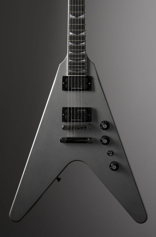 Gibson Dave Mustaine Signature Flying V EXP Electric Guitar - Silver Metallic, w/ OHSC