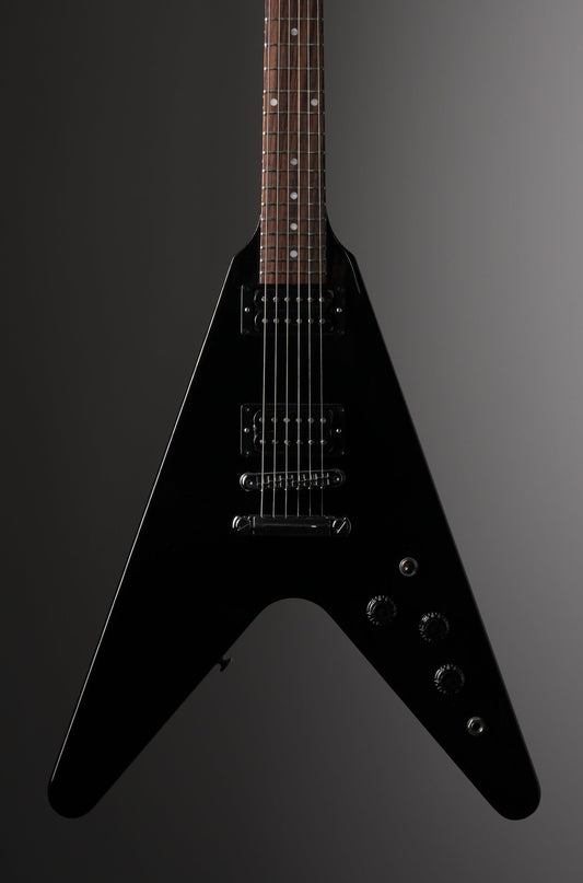 Gibson 80's Flying V Electric Guitar - Ebony, w/ OHSC