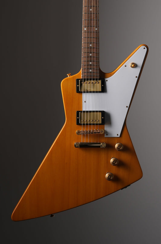 Epiphone "Inspired by Gibson Custom Shop" 1958 Korina Explorer Electric Guitar - Natural, w/ OHSC