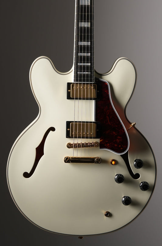 Epiphone "Inspired by Gibson Custom Shop" ES-355 '59 Semi-Hollow Electric Guitar - Classic White, w/ OHSC