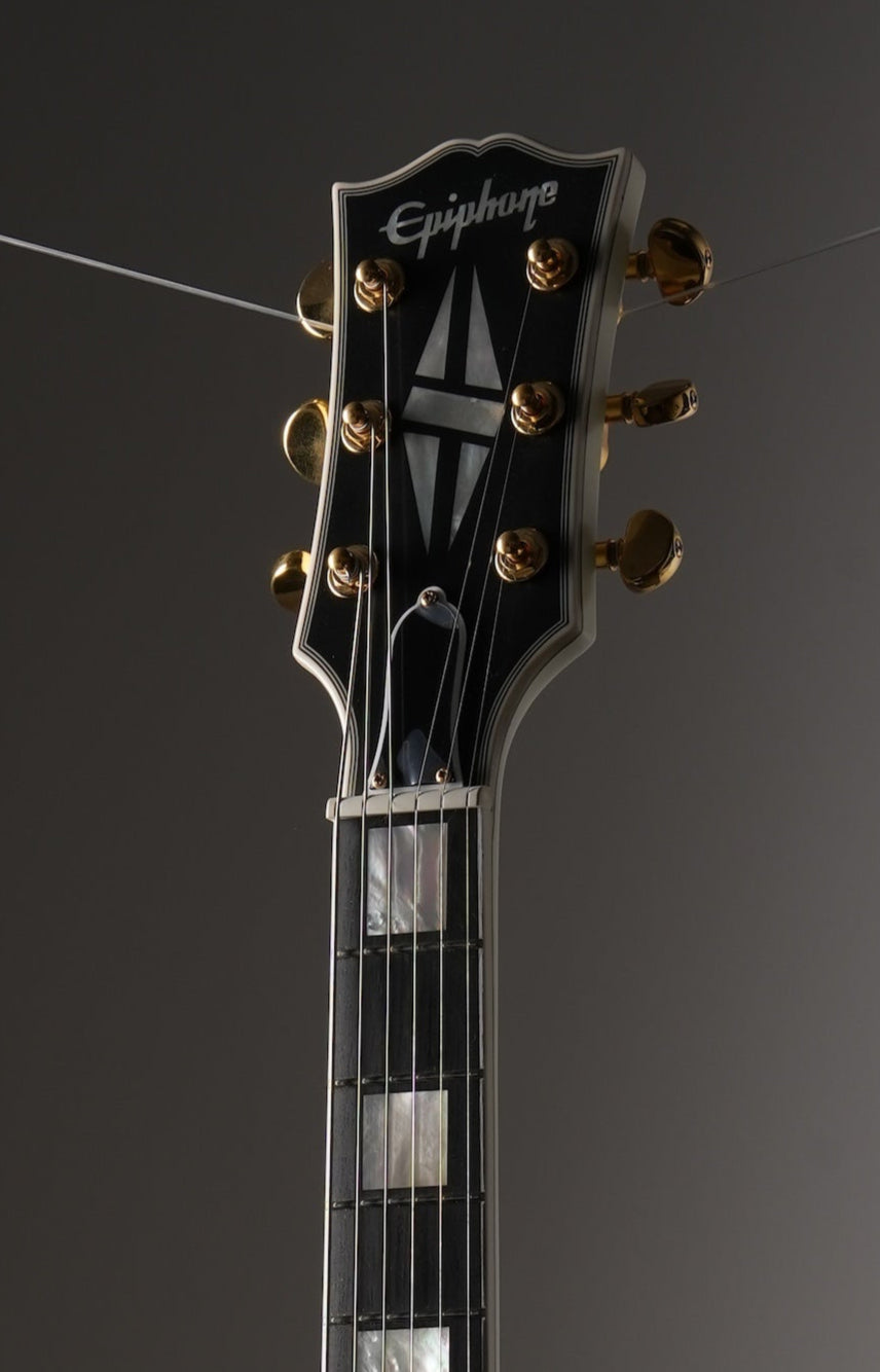 Epiphone "Inspired by Gibson Custom Shop" ES-355 '59 Semi-Hollow Electric Guitar - Classic White, w/ OHSC