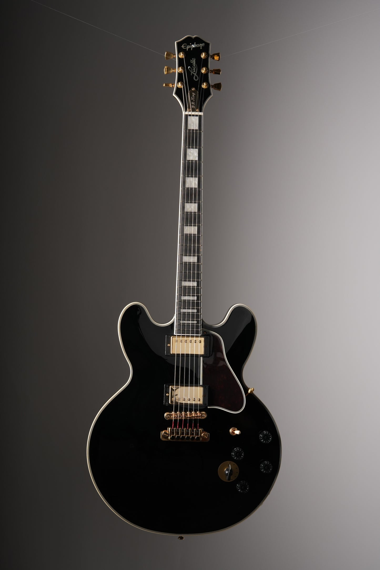 Epiphone B.B. King Lucille Semi-Hollow Electric Guitar - Ebony, w/ Original Deluxe Soft Case