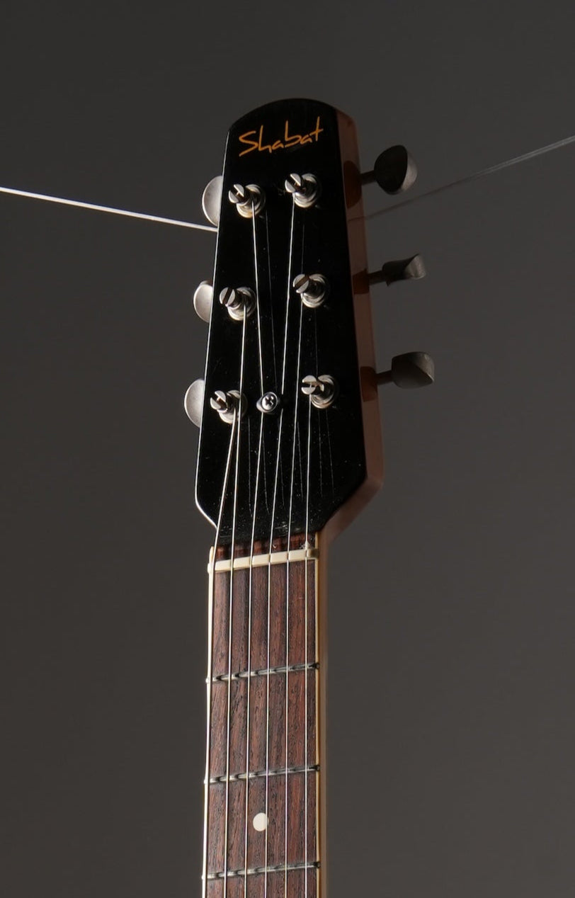 Shabat ThinLion Flame Top Electric Guitar - Sunburst, w/ OHSC