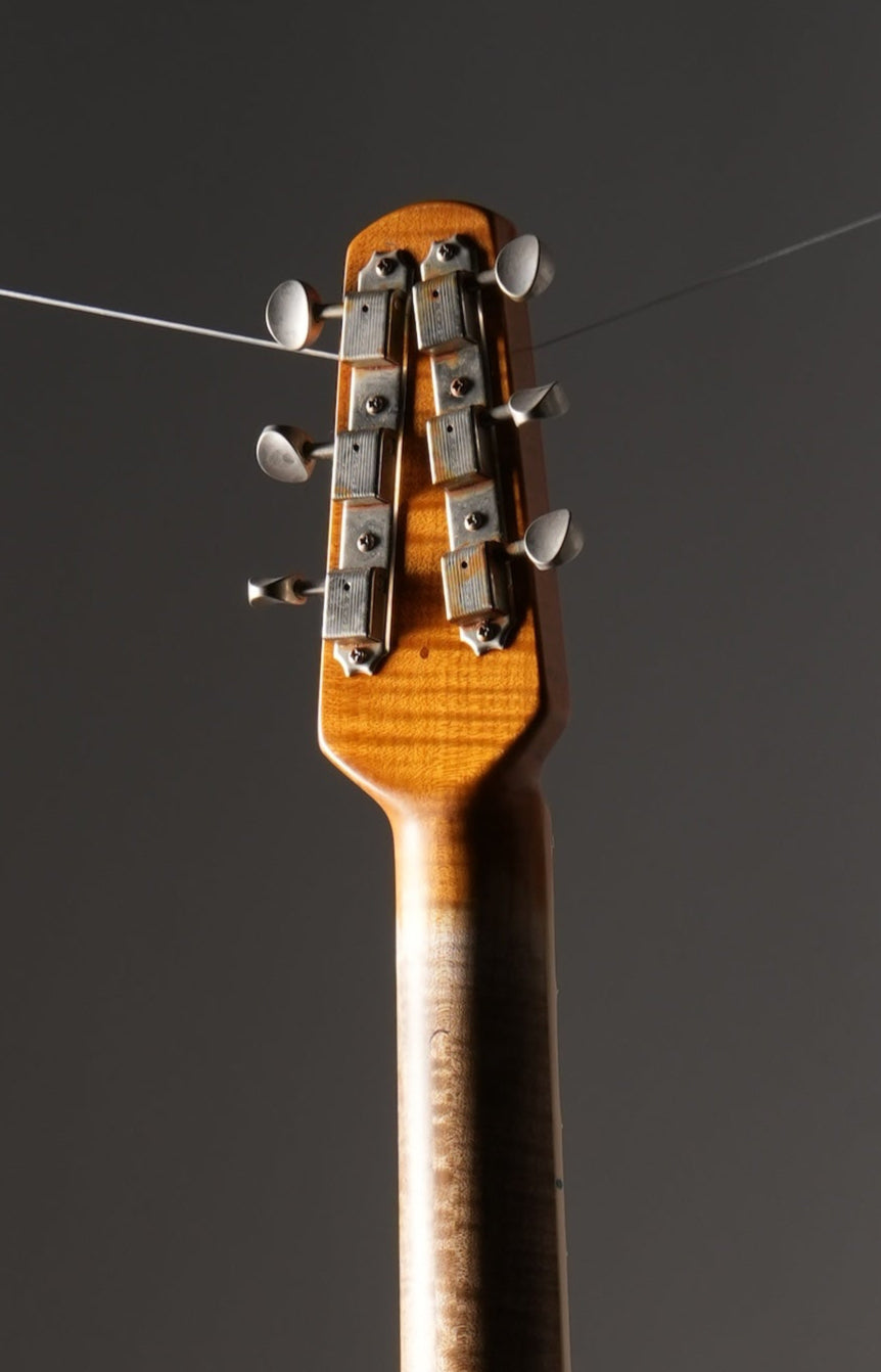 Shabat ThinLion Flame Top Electric Guitar - Sunburst, w/ OHSC