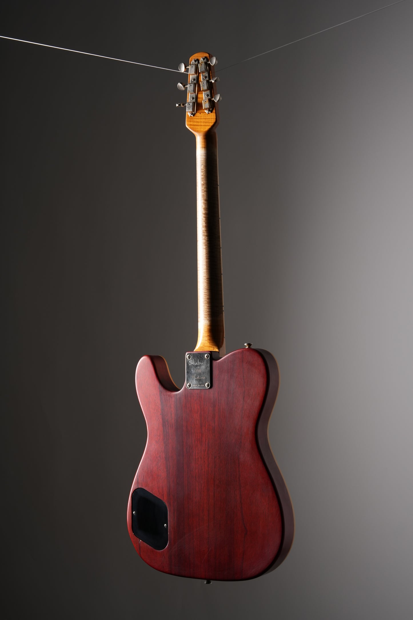 Shabat ThinLion Flame Top Electric Guitar - Sunburst, w/ OHSC