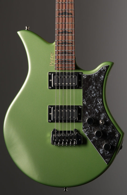 Pinter Guitar Rockstar SB1-R Electric Guitar - Green, w/ Original Deluxe Gig Bag