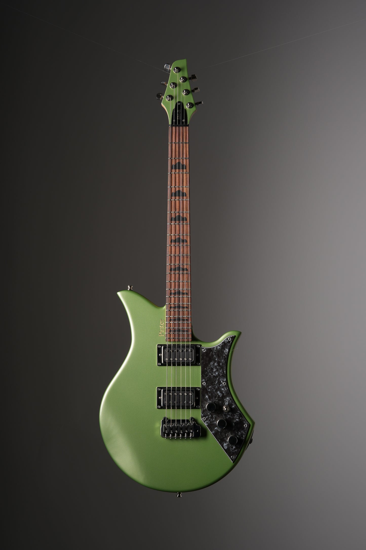 Pinter Guitar Rockstar SB1-R Electric Guitar - Green, w/ Original Deluxe Gig Bag