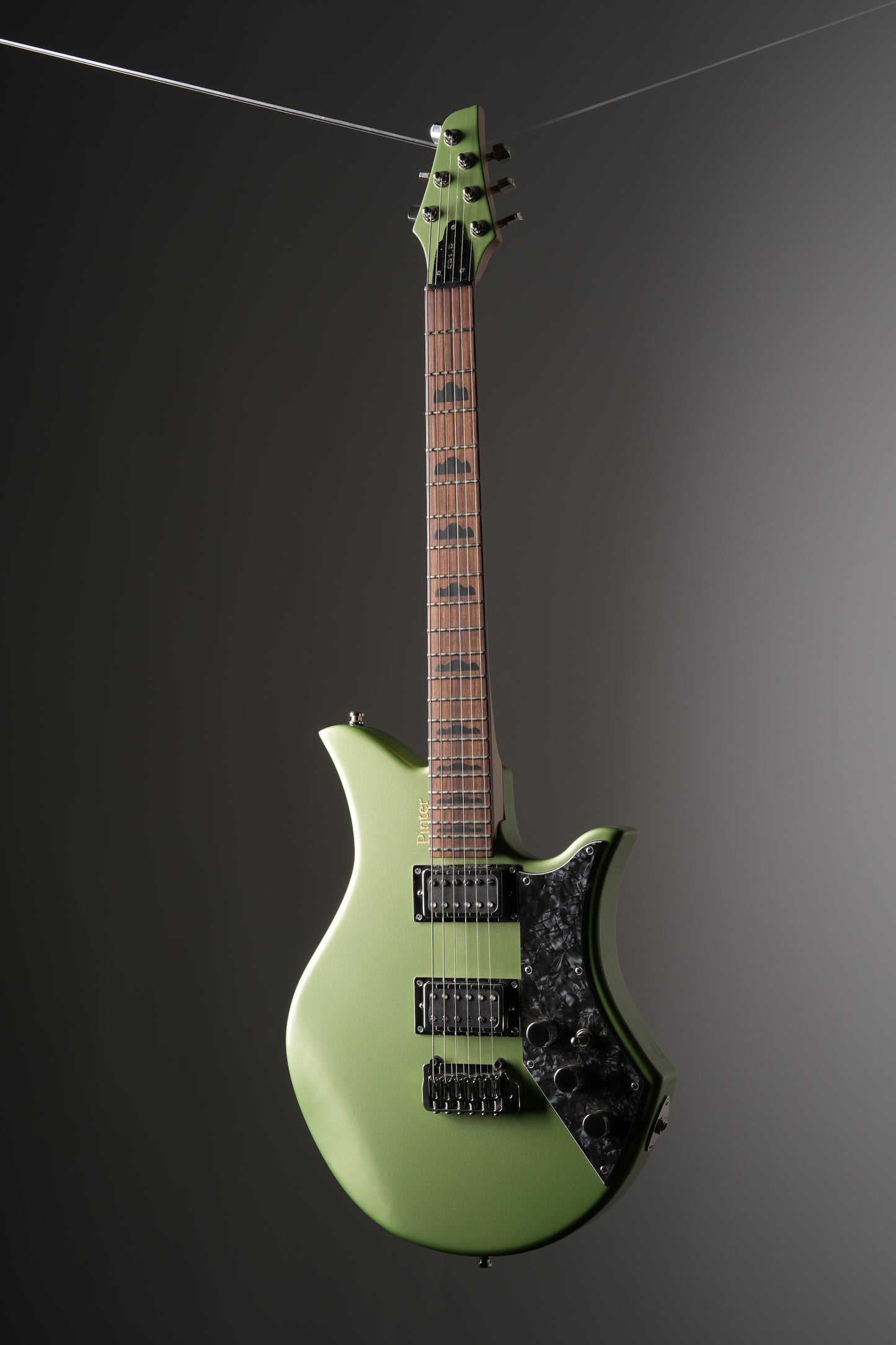 Pinter Guitar Rockstar SB1-R Electric Guitar - Green, w/ Original Deluxe Gig Bag