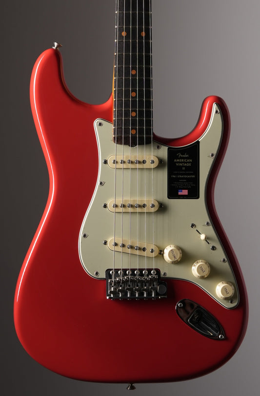 Fender American Vintage II 1961 Stratocaster Electric Guitar - Fiesta Red, w/ OHSC