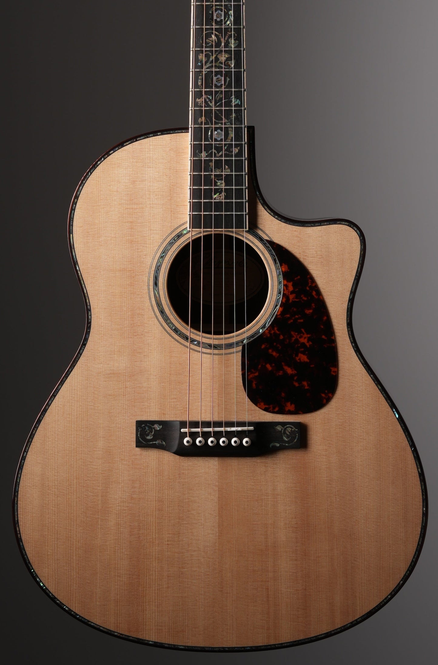 Larrivee LV-10 Deluxe Custom Mucha Lady and Vine Acoustic Guitar - Natural, incl. OHSC