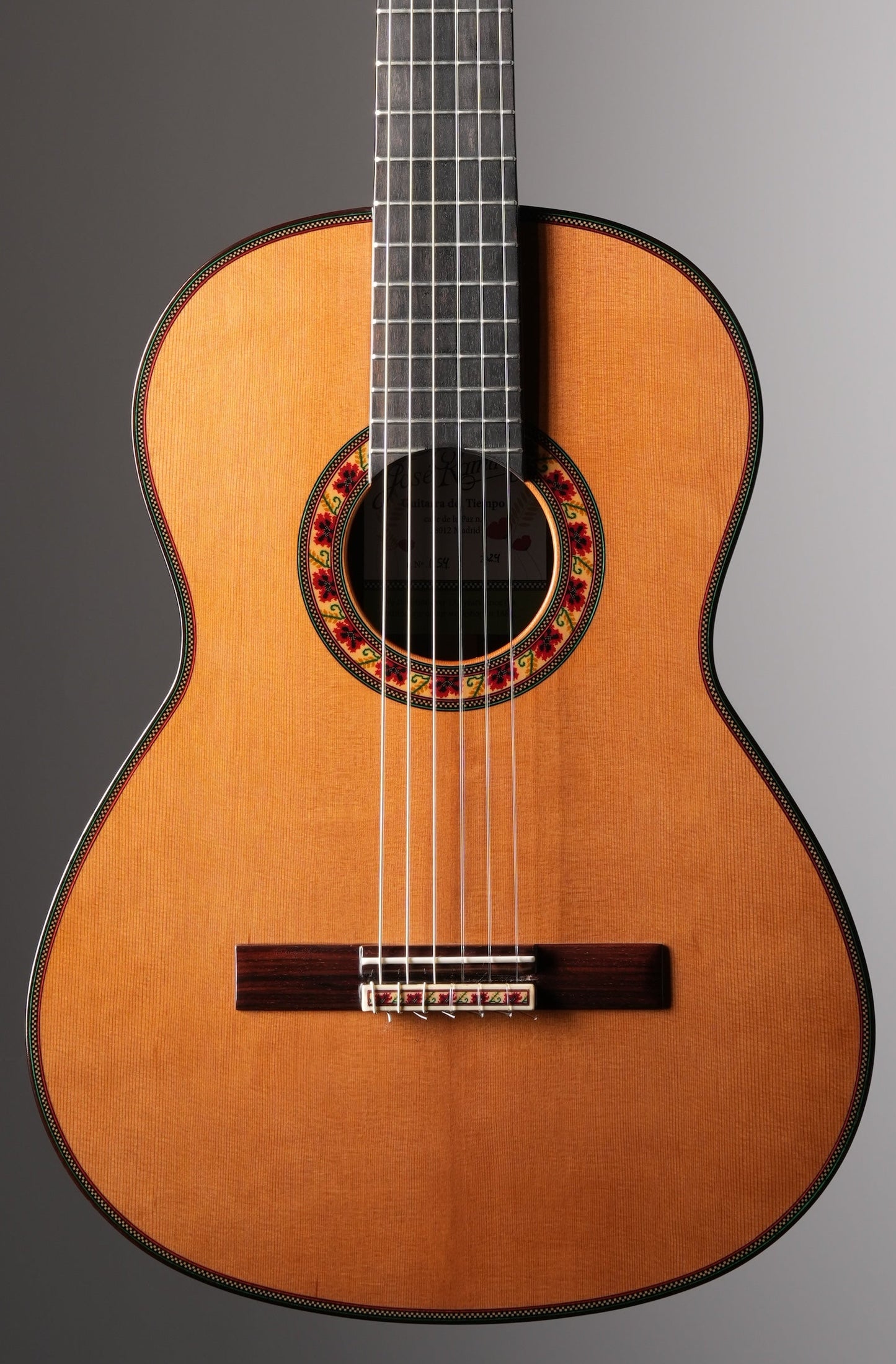 Jose Ramirez Tiempo Cedar Classical Guitar - Natural, incl. OHSC