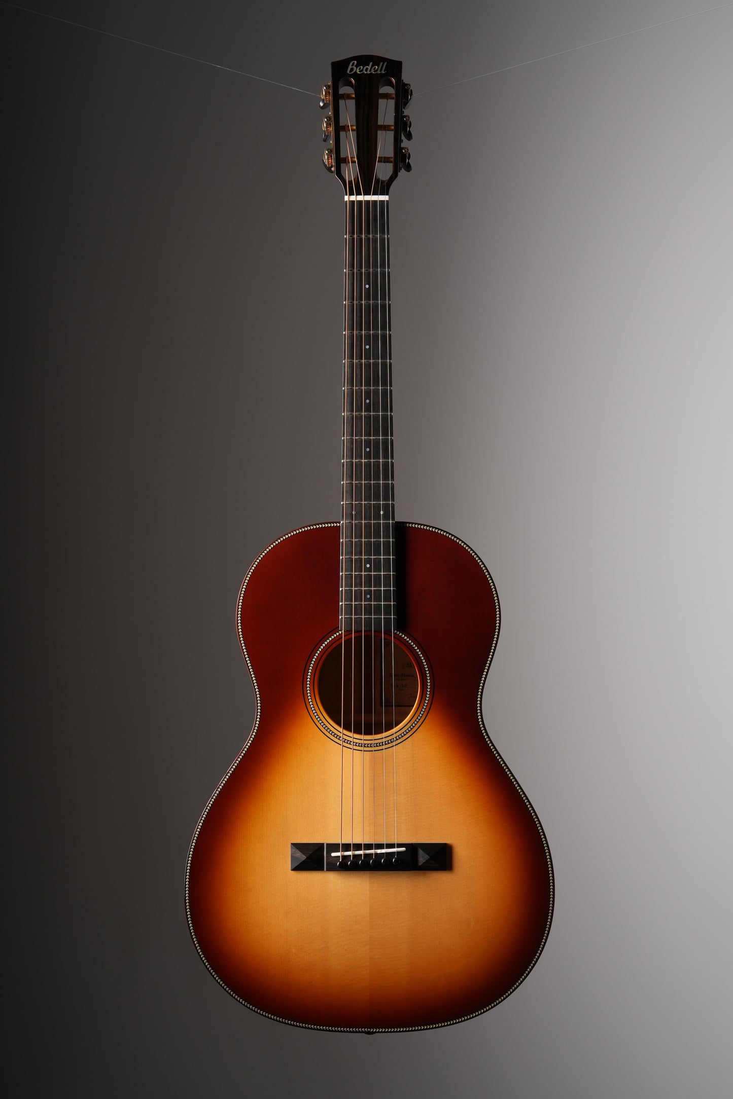 Bedell Custom Shop Euro Spruce Parlor Acoustic Guitar - Natural, incl. OHSC