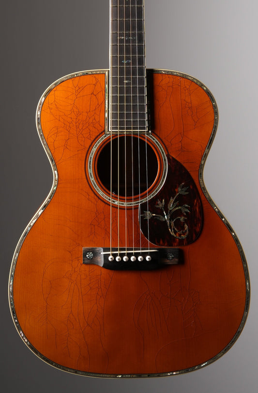 Joel Whitehead OM-45 Acoustic Guitar - Relic'd Natural, incl. OHSC