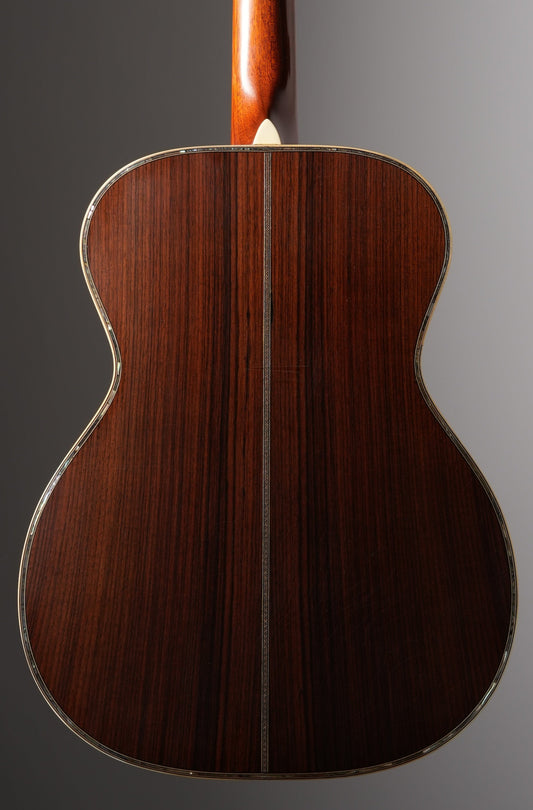 Joel Whitehead OM-45 Acoustic Guitar - Relic'd Cherry Sunburst, incl. OHSC