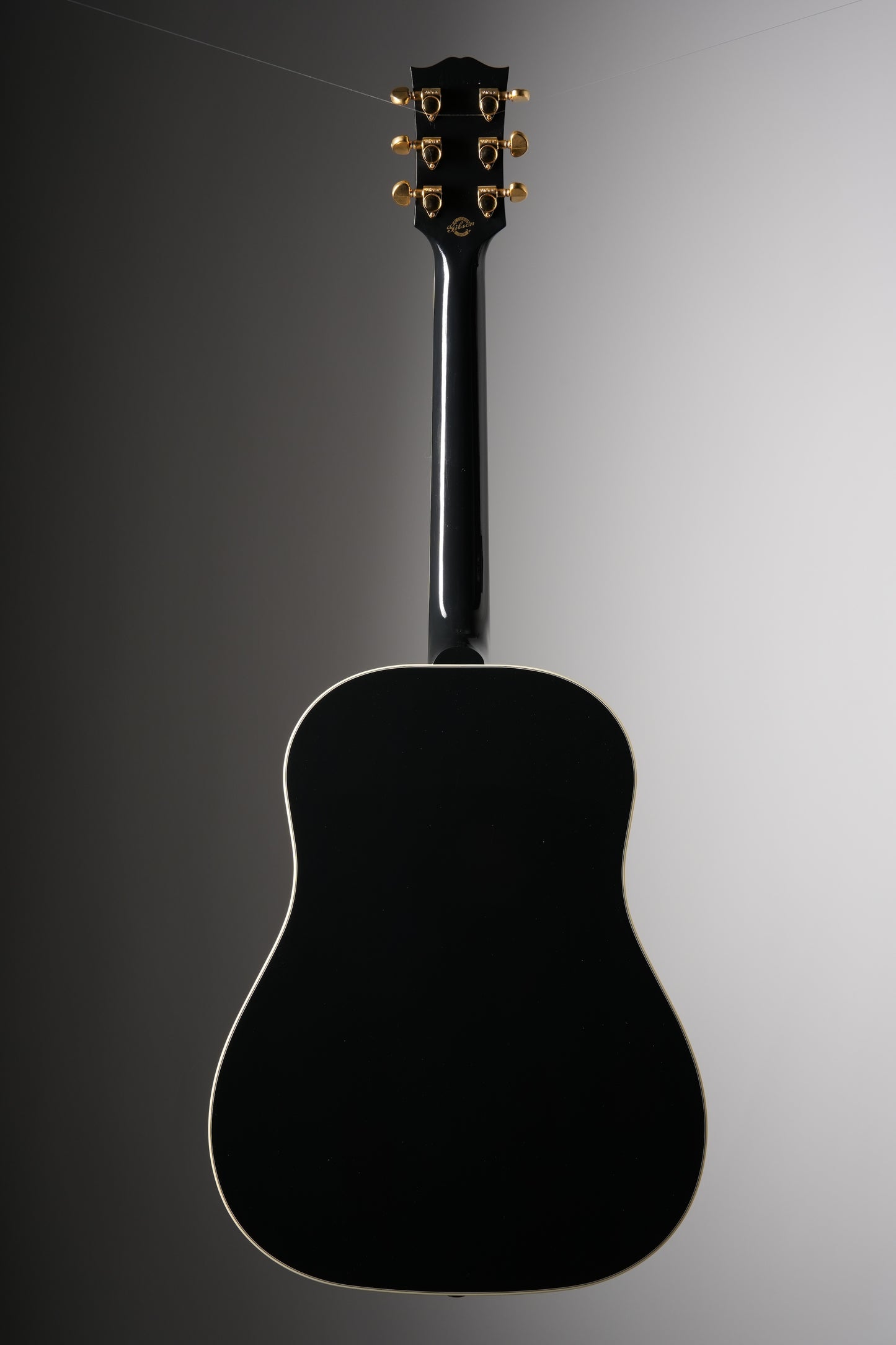 Gibson J-45 Custom Acoustic Electric Guitar - Ebony, incl. OHSC